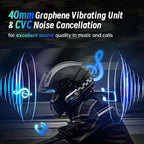 Motorcycle Helmet Bluetooth Headset, Outdoor Wireless Bluetooth 5.3 Headphone - Image 3