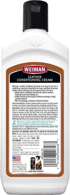 Weiman 3 in 1 Deep Leather Cleaner & Conditioner Cream - Image 2