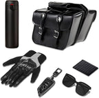 GARGOYLE BELLS Motorcycle Saddle Bags Leather Motorcycle Luggage Bag - Image 3