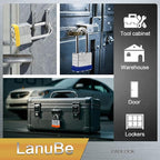 Lanube Lock 12-Pack Laminated Keyed Padlock Set 3 Colors, 2 Short 2 Long - Image 7
