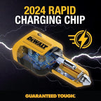 DEWALT Heavy Duty USB + USB C Car Charger Adapter, 49.5W Cigarette Lighter USBA - Image 3