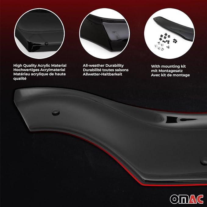 OMAC Front Bug Shield Hood Deflector Guard - Image 5