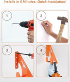 Chainsaw Holder - 180LB Heavy-Duty Alloy Steel Wall Mount Set - Image 5