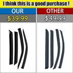 Rain Guards for 4Runner 2010-2022, Tape-on Side Window Deflectors for 4Runner - Image 2