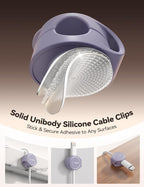 8-Pack Silicone Cord Organizer Magnetic Cable Clips, Adhesive Cable Management - Image 3