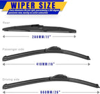 3 wipers Replacement for 2017-2022 KIA Sportage/2019-2021 2022 2023 Hyundai - Image 2