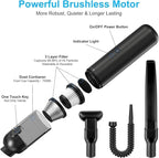 Handheld Vacuum Cordless, 16000pa Car Vacuum Cleaner High Power, 2 Speed Modes - Image 8