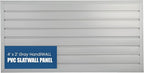 HANDIWALL PVC Slatwall Garage Wall Organizer, 4x2ft Heavy Duty Framed Slatwall by HandiSOLUTIONS