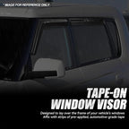 Auto Dynasty 4Pcs Carbon Fiber Pattern Window Visors Compatible - Image 3