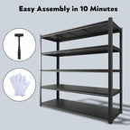 48.2" W Garage Shelving 3000LBS Storage Shelves Heavy Duty Garage Storage - Image 8