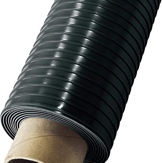 G-Floor Garage Flooring 5' x 10' Midnight Black Ribbed Channel Vinyl Protector - Image 3