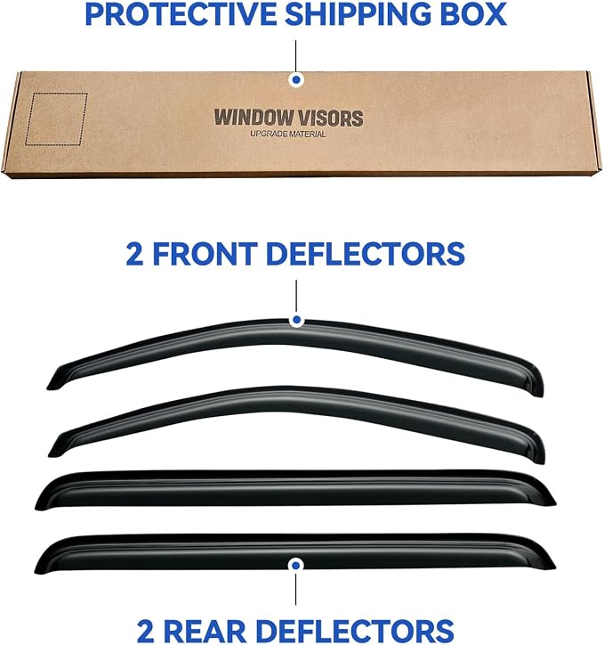 Window Visors Rain Guards Shield - Image 5