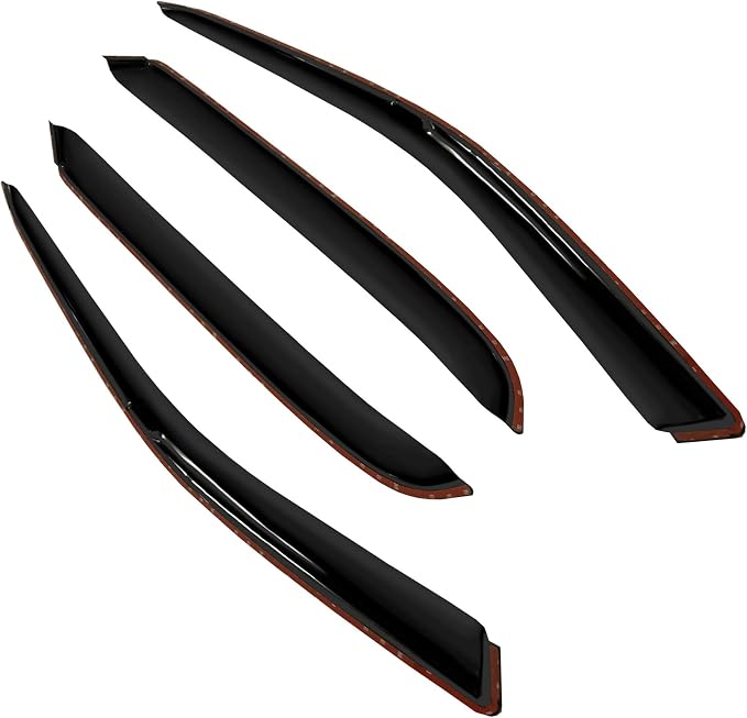 4pc Sun Rain Guards Window Visor Wind Deflector Compatible - Image 4