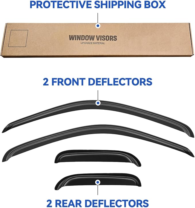 Window Visors Rain Guards Shield - Image 6