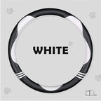 Car Steering Wheel Covers for Women Girl Padded Carbon Fiber PU Leather Cute - Image 3