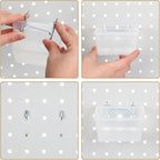 Yookeer 20 Pcs Pegboard Bins and Cups - Image 3