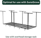 SunsGrove Heavy-Duty 4-Pack Overhead Garage Ceiling Storage Hooks, Add-On - Image 5