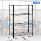 4 Tier Shelving Unit NSF Wire Shelf Metal Large Storage Shelves Heavy Duty - Image 3