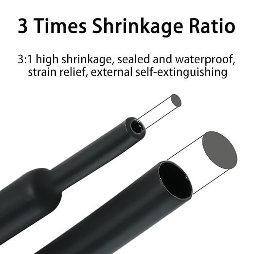 3:1 Ratio Heat Shrink Tubing Roll Adhesive Lined Industrial Marine Grade Dual - Image 4