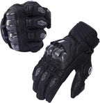Harssidanzar Breathable Leather Motorcycle Gloves Touchscreen - Image 5