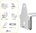 JBscoop 4 Stainless Steel 304 Garage Hooks, Heavy Duty Organizer & Wall Mount - Image 5