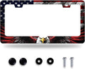 American Flag Eagle Patriotic License Plate Frame USA Flag License Plate by GORSNKYE