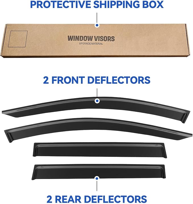 Window Visors Rain Guards Shield - Image 5