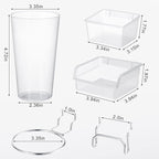 Yookeer 20 Pcs Pegboard Bins and Cups - Image 2