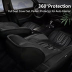 YORKNEIC Fit for Hyundai Kona Seat Covers 2018-2025: Leather Waterproof Car - Image 8