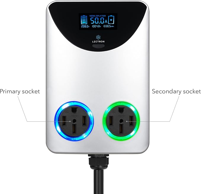 Lectron NEMA Socket Splitter for Level 2 EV Charger Installation - Image 3