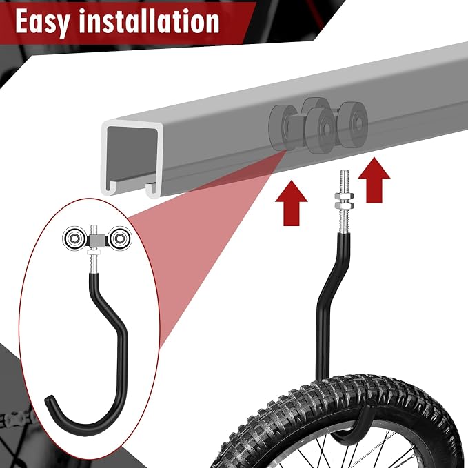 Shimeyao 4 Pcs Machine Thread Bicycle Storage Hook - Image 3