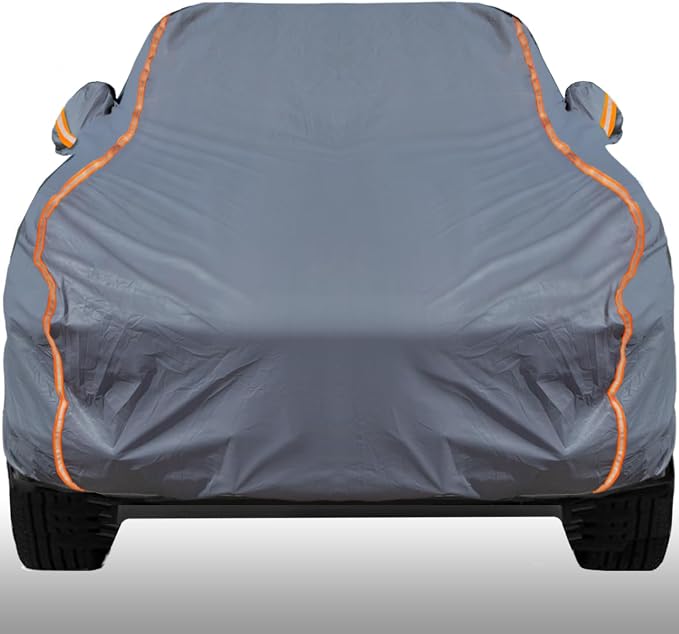 KEYOOG Universal Waterproof Heavy Weight Full Car Covers, Fit Pickup, All by KEYOOG
