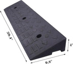 2 Pack 4'' Rise Rubber Curb Ramp Heavy Duty Loading Rubber Curb Ramps 22000lbs - Image 2