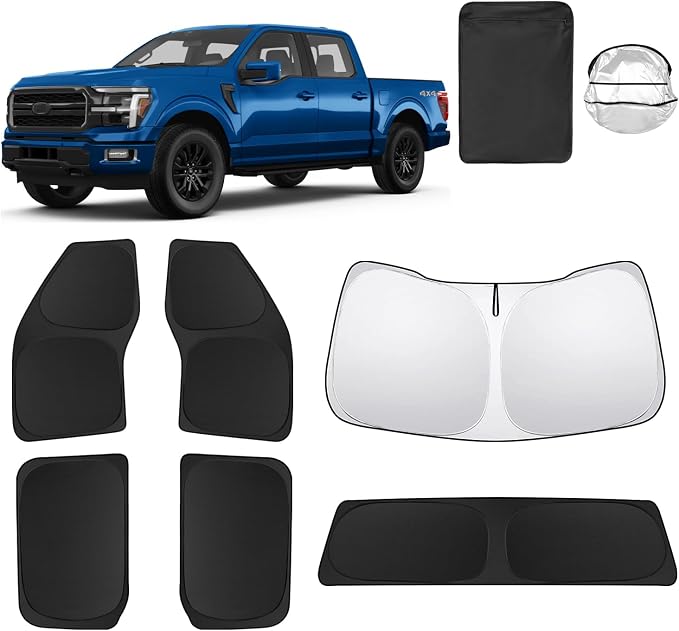6pcs Car Window Shades for Ford F150 4Door 2021-Present Accessories, Windshield by Unknown