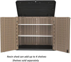Horizontal Resin Storage Shed, 34 Horizontal Cu.ft Outdoor Storage Cabinet - Image 7