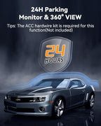 4 Channel Dash Cam 360° View, Front and Rear Inside Left Right, 2K Dash Camera - Image 5