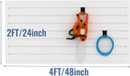 Slatwall Panel Garage Organizer PVC Slatwall Heavy Duty Wall Mounted Rack - Image 3