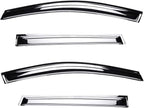 Chrome Side Window Visors Wind Vent Deflector - Image 2