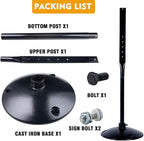 Heavy Duty Cast Iron Sign Post and Base Kit - Image 6