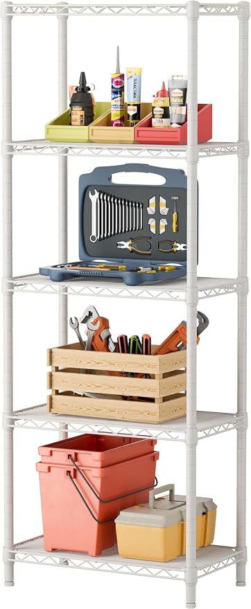 SINGAYE 5 Small Wire Shelves Kitchen Pantry Close Home Organizers and Storage by SINGAYE