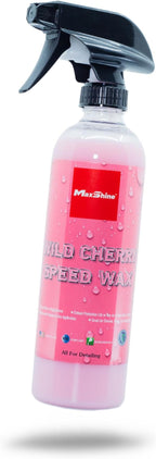 Maxshine Speed Wax, 16oz Spray, Wild Cherry, Carnauba Formula | Quick Polish by Maxshine