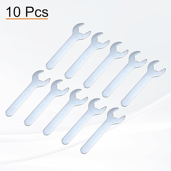 HARFINGTON 10pcs Small Wrench 21x126x2.8mm Metric U-Shaped Single Open Ended - Image 3