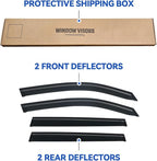 Window Visors Rain Guards for 2019-2024 Subaru Forester, Out-Channel Window - Image 6