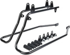 XFMT Vivid Black 5" Stretched Extended Saddlebags Hard Saddle Bags W/Black - Image 6