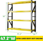 3000LBS Heavy Duty Storage Shelves, 4-Tier Adjustable Garage Organization - Image 3