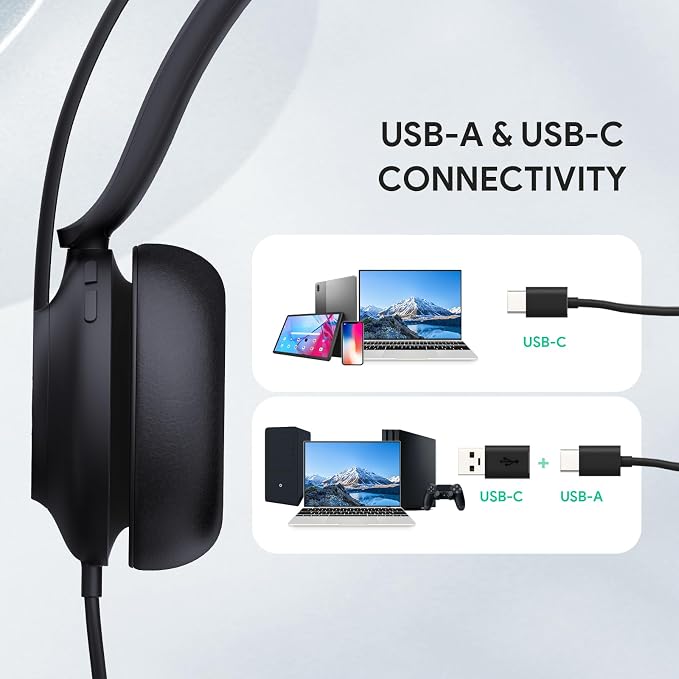 Yealink UH37 USB Headset with Mic, Wired Headset with Noise Cancelling - Image 5