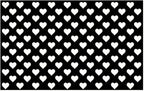 Car Rear Tail Light Lamp Stickers, Hollow Heart Pattern Sticker, Waterproof by Unknown