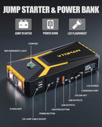 VTOMAN V8 Pro 3000A Jump Starter, Car Battery Charger Jump Starters - Image 6