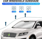 KUST 링컨 MKC SUV 2015 2016 2017 2018 2019용 윈드실드 햇빛 가리개 햇빛 가리개 창문 선바이저 프로텍터 접이식 - Image 2