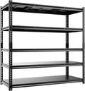 5 Tier 60”D X 24”W X 78”H Garage Shelves Heavy Duty 3000LBS Adjustable Metal by cynnda